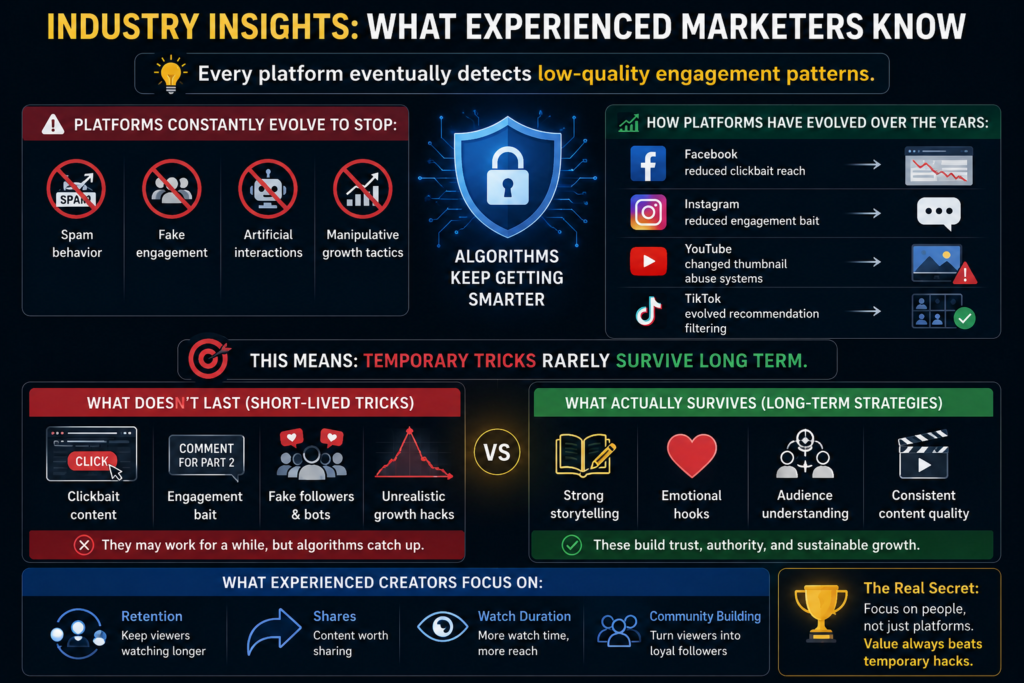 Social media algorithm and engagement infographic